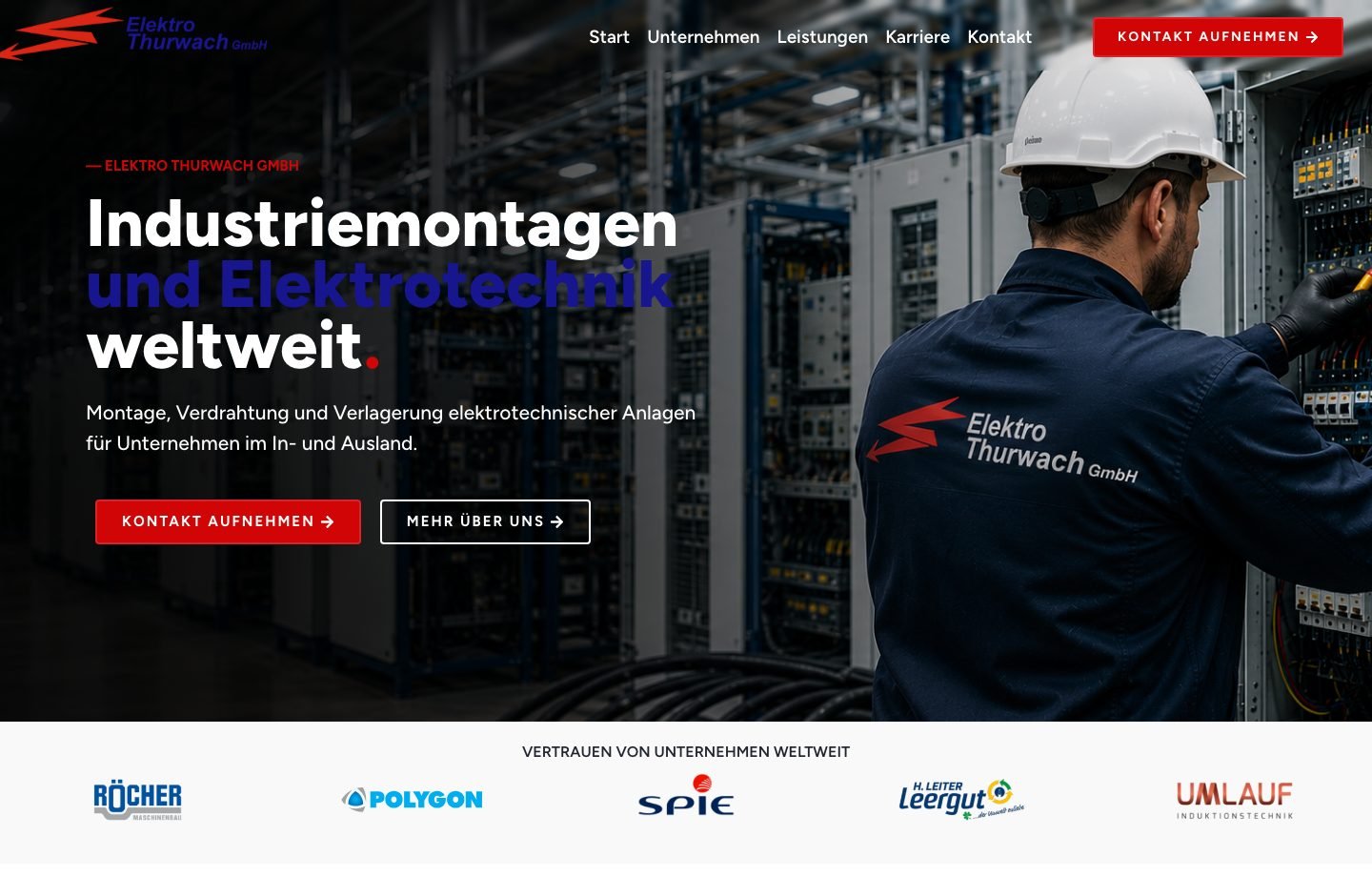 Neue Website von Elektro Thurwach